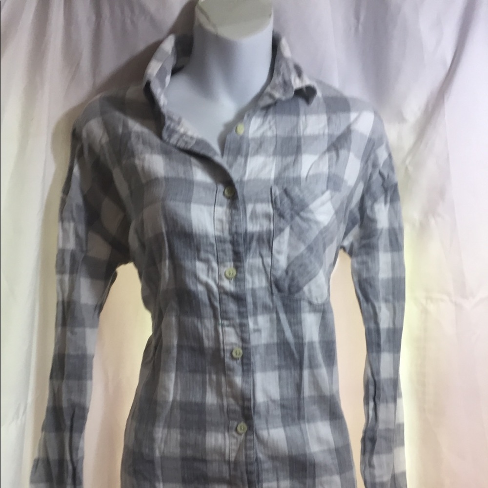 3 For 15 Women’s Plaid White Blouse Old Navy